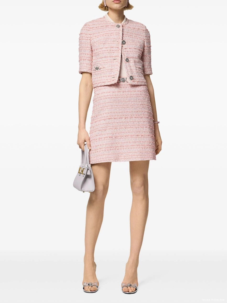 Affordable skirt Versace tweed A-line Women 0807